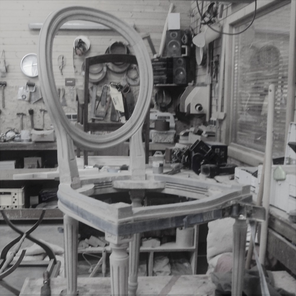 Restauration chaise Louis XVI