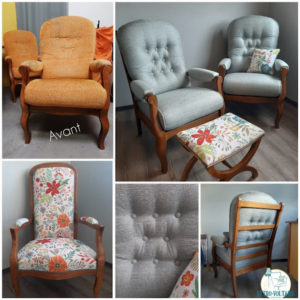 Fauteuil à coussins